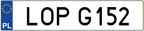 Trailer License Plate